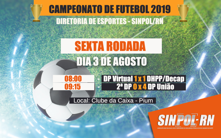 Nesta sexta (15) tem 2ª rodada do Campeonato de Futebol Society